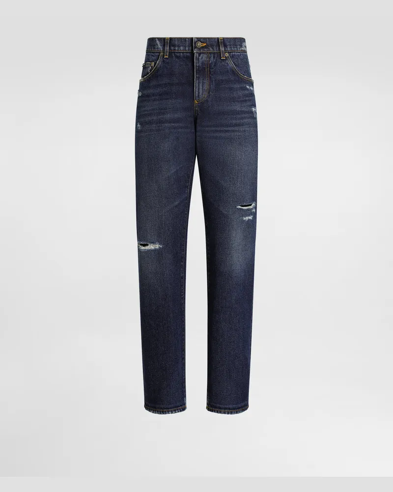 Dolce & Gabbana Jeans Loose Aus Baumwolldenim - Mann Jeans Mehrfarbig Mehrfarbig