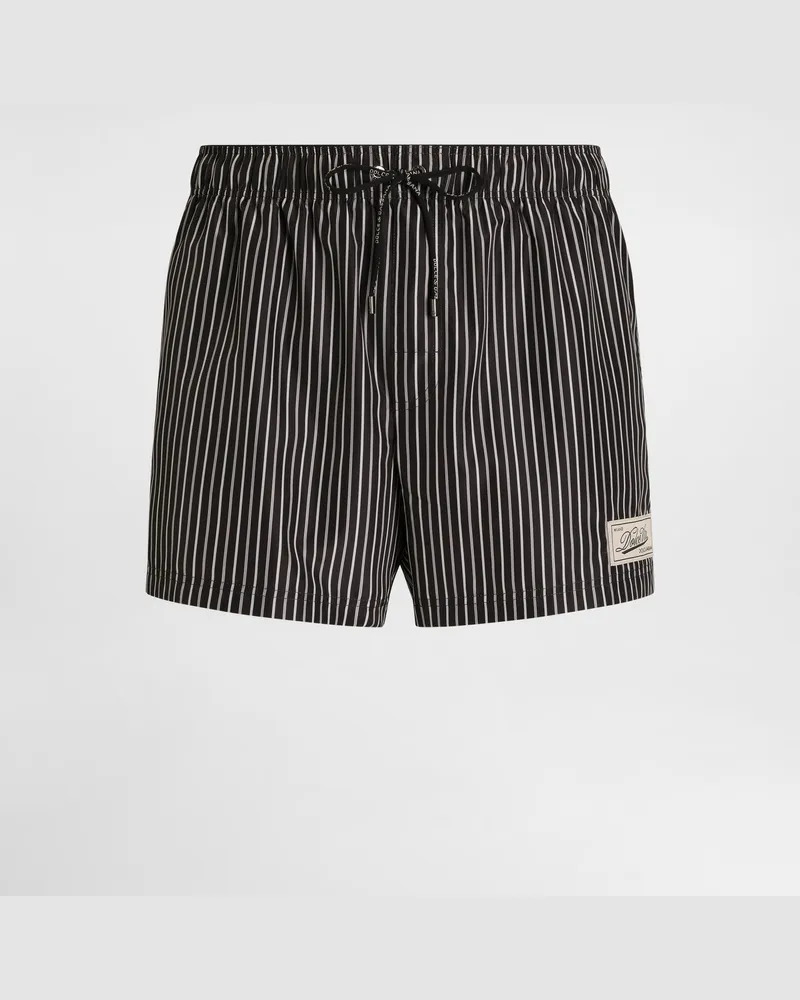 Dolce & Gabbana Stripe-print Short Swim Boxers - Mann Beachwear Multicolor Multicolor