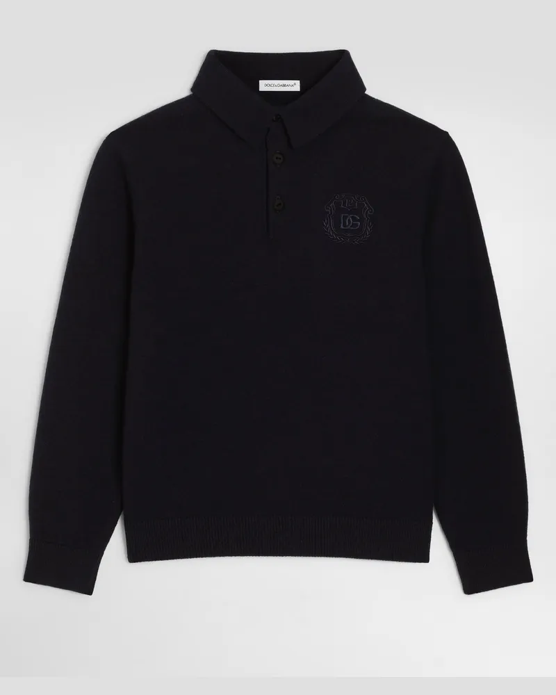 Dolce & Gabbana Pullover Aus Wolle - Mann Collection Blau 