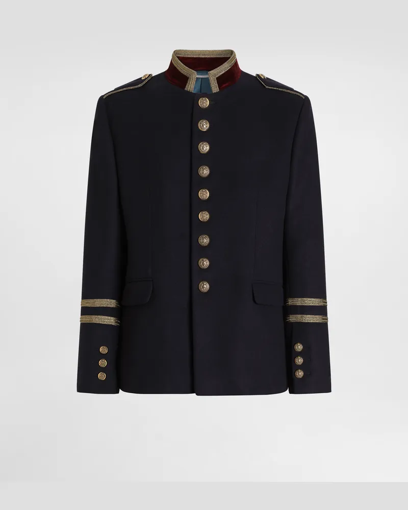 Dolce & Gabbana Gehrock Aus Wolle - Mann Anzüge Und Blazer Blau Blau
