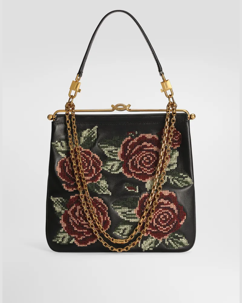 Dolce & Gabbana Tasche Dina Schulter- Und Crossbody-modell Mit Feinpunktstickerei - Frau Collection Mehrfarbig Mehrfarbig
