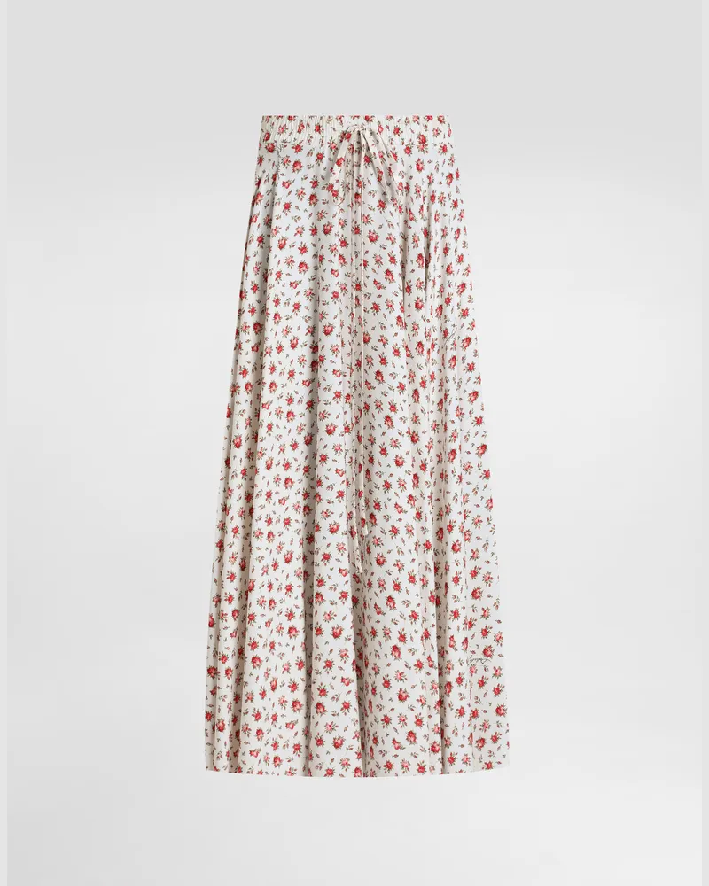 Dolce & Gabbana Small Rose-print Charmeuse Circle Skirt - Frau Röcke Mehrfarbig Mehrfarbig