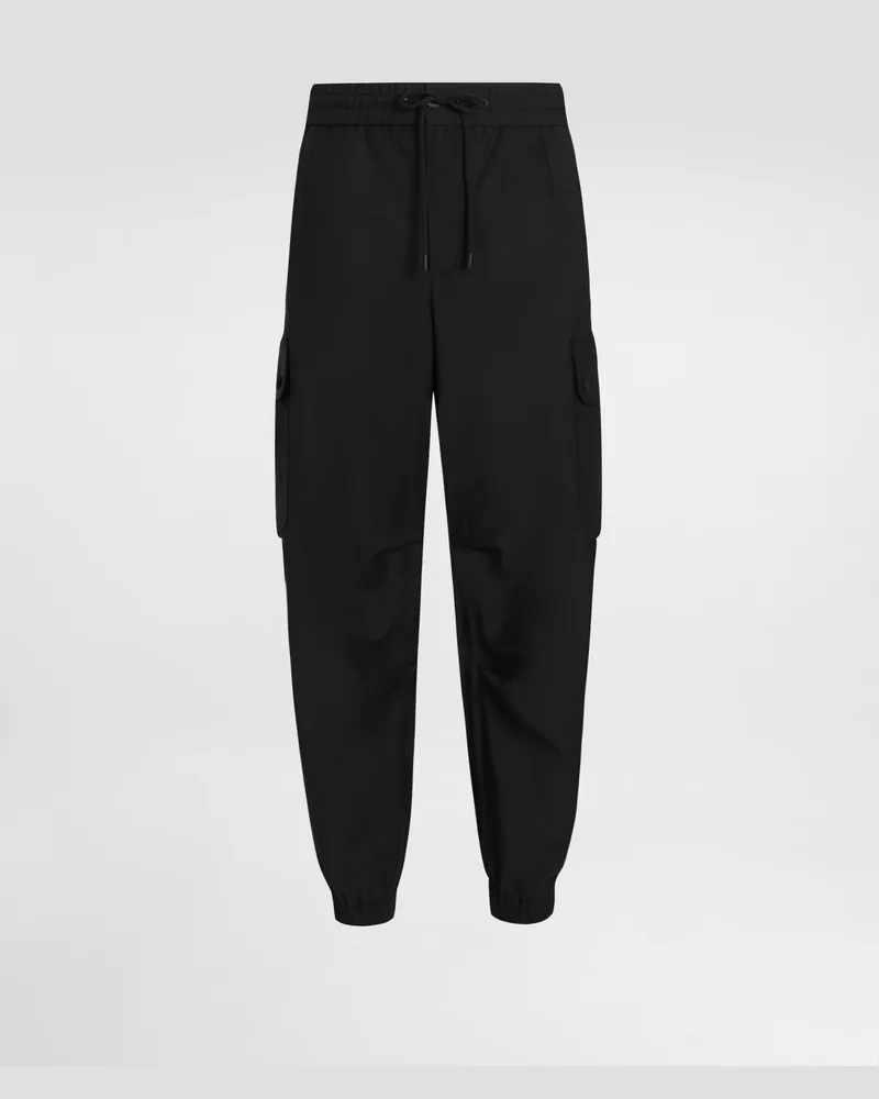 Dolce & Gabbana Wool Blend Jogging Trousers - Mann Hosen Und Shorts Schwarz Black
