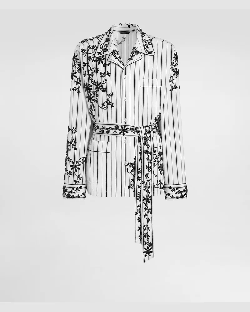 Dolce & Gabbana Vanity Robe With Embroidery - Mann Hemden Mehrfarbig Multicolor