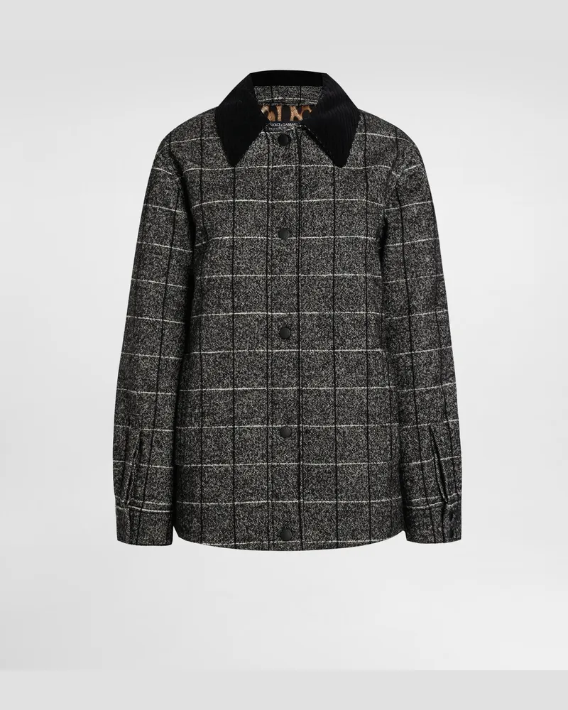 Dolce & Gabbana Wolljacke - Frau Mäntel Und Jacken Mehrfarbig Mehrfarbig