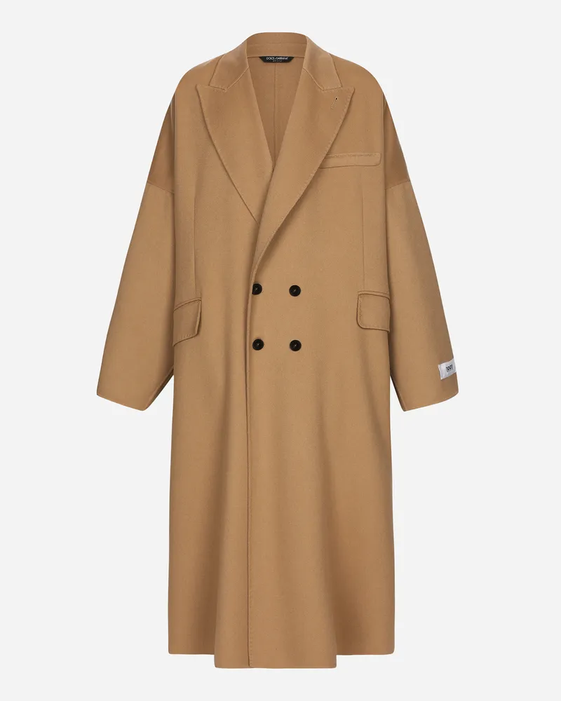 Dolce & Gabbana Zweireihiger Kaschmirmantel Aus Double - Mann Mäntel Und Jacken Beige Beige