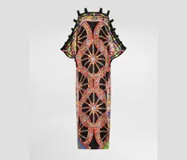 Kleid Aus Twill Mit Carretto-print - Frau Kleider Mehrfarbig