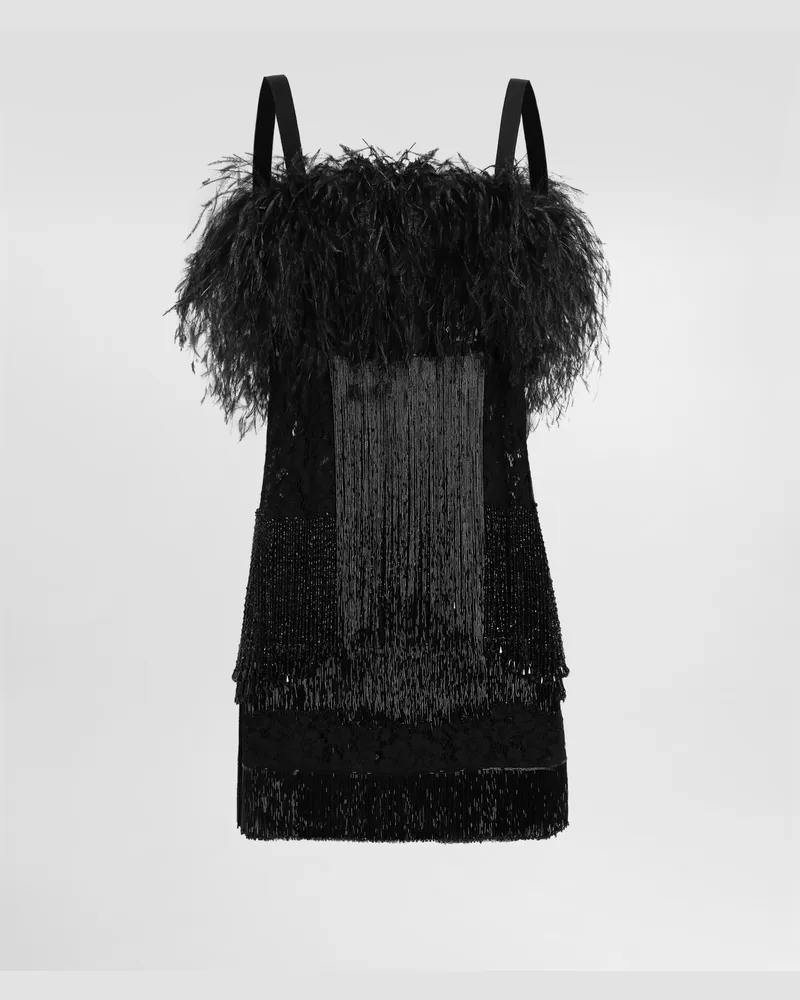 Dolce & Gabbana Dress With Embroidery - Frau Kleider Schwarz Black