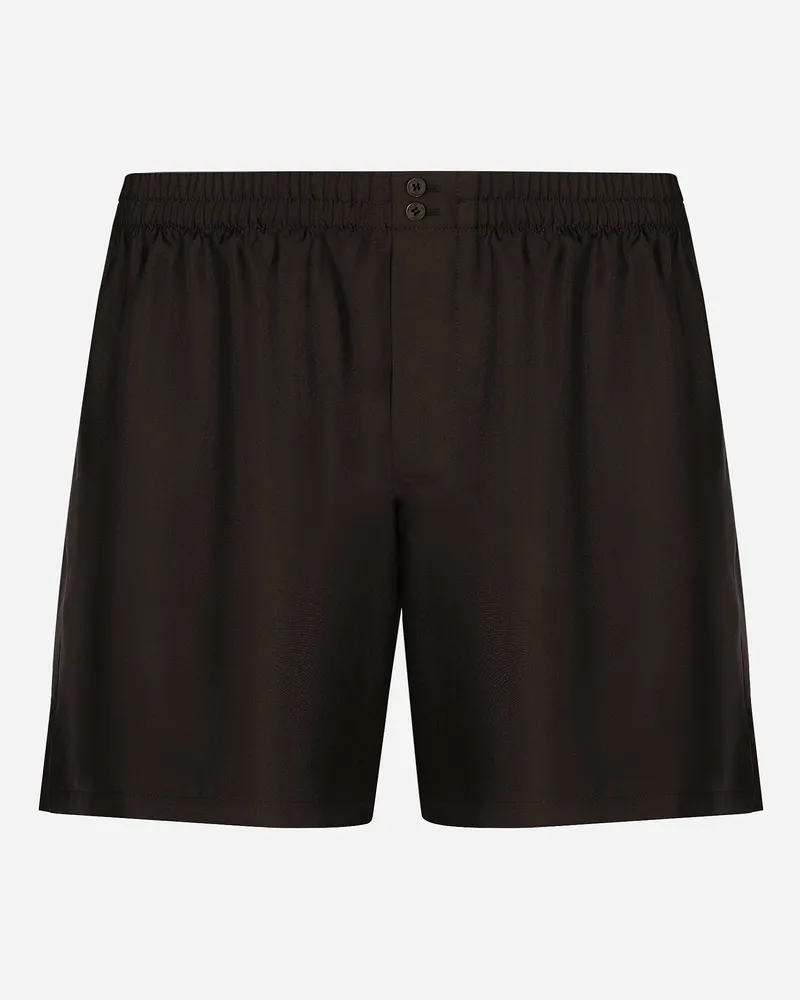Dolce & Gabbana Shorts Aus Seide - Mann Unterwäsche Und Loungewear Mehrfarbig Mehrfarbig