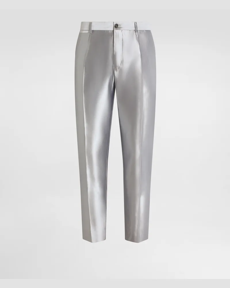 Dolce & Gabbana Hose Aus Seiden-shantung - Mann Hosen Und Shorts Grau Seide Grau
