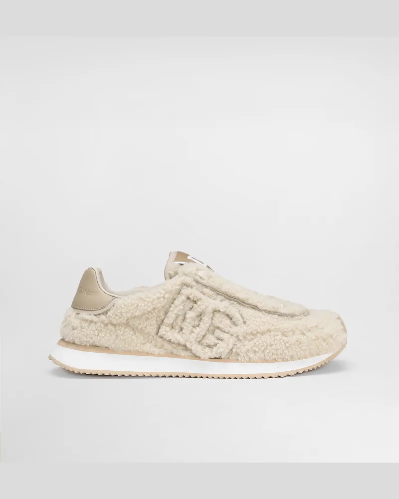 Dolce & Gabbana Sneaker Dg Cushion Aus Schaffell - Frau Sneakers Mehrfarbig Mehrfarbig