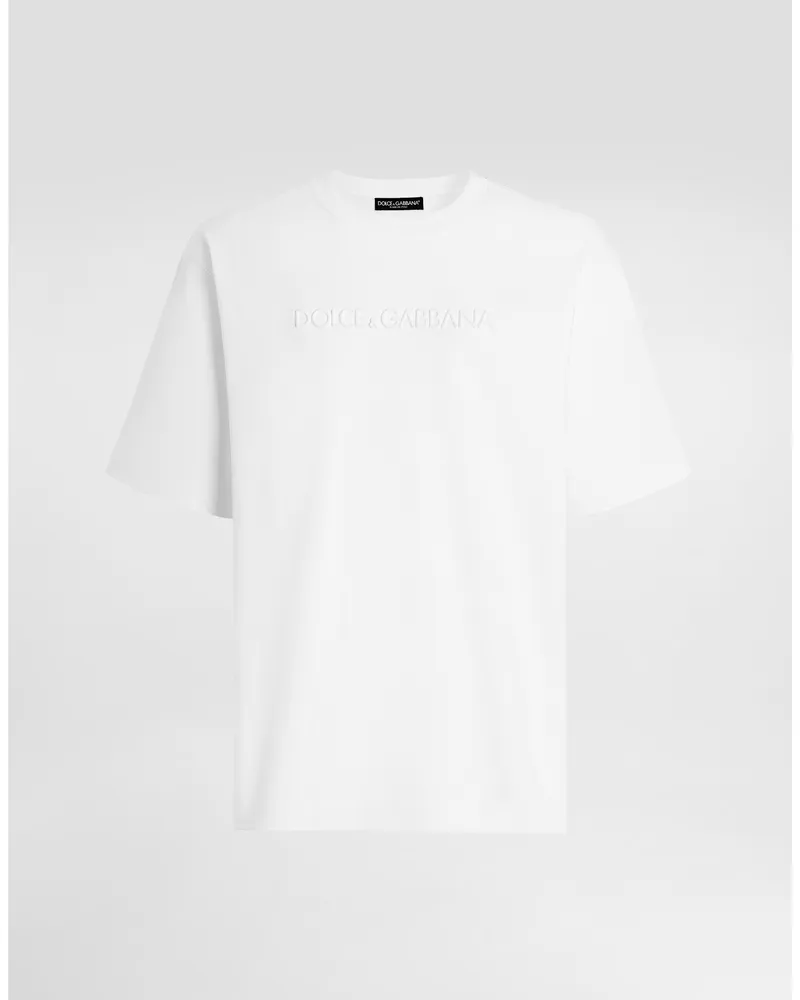 Dolce & Gabbana Cotton T-shirt - Mann T-shirts Und Polos Wei� Baumwolle White