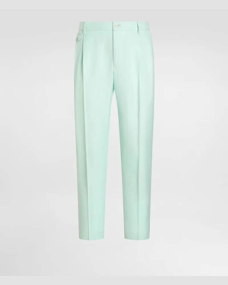 Dolce & Gabbana Hose Aus Viskose - Mann Hosen Und Shorts Azurblau Azurblau