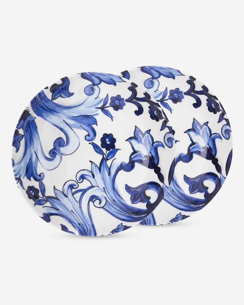 Dolce & Gabbana Set 2 Porcelain Soup Plates - Suppenteller Mehrfarbig Mehrfarbig