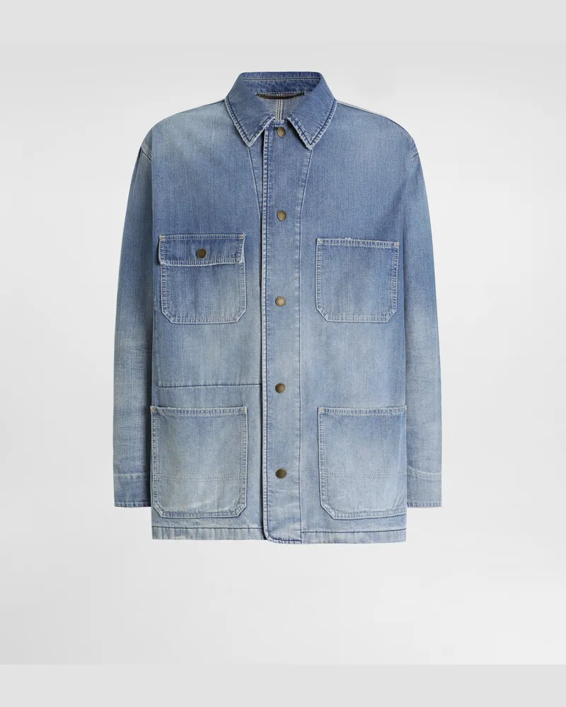 Dolce & Gabbana Denim Jacket - Mann Jeans Mehrfarbig Multicolor