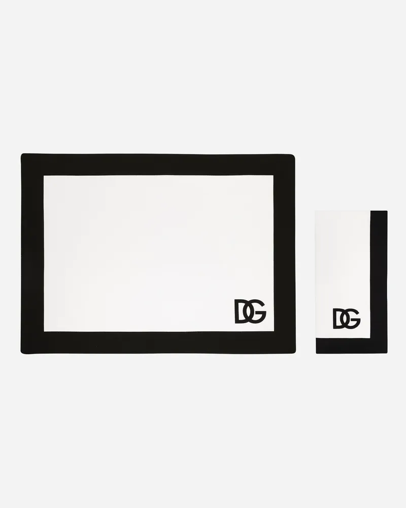 Dolce & Gabbana Set Platzdeckchen Und Serviette Aus Baumwolle - Sets Platzdeckchen Und Serviette Mehrfarbig Mehrfarbig