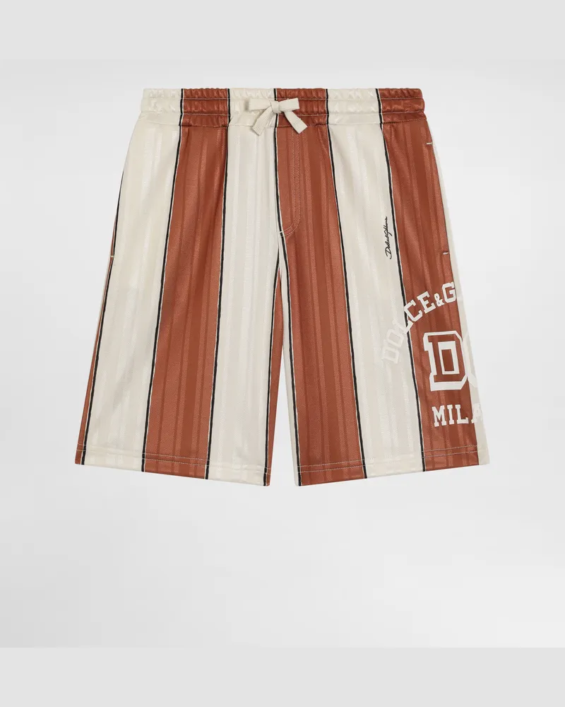 Dolce & Gabbana Striped Jersey Bermuda Shorts - Mann Collection Mehrfarbig Mehrfarbig