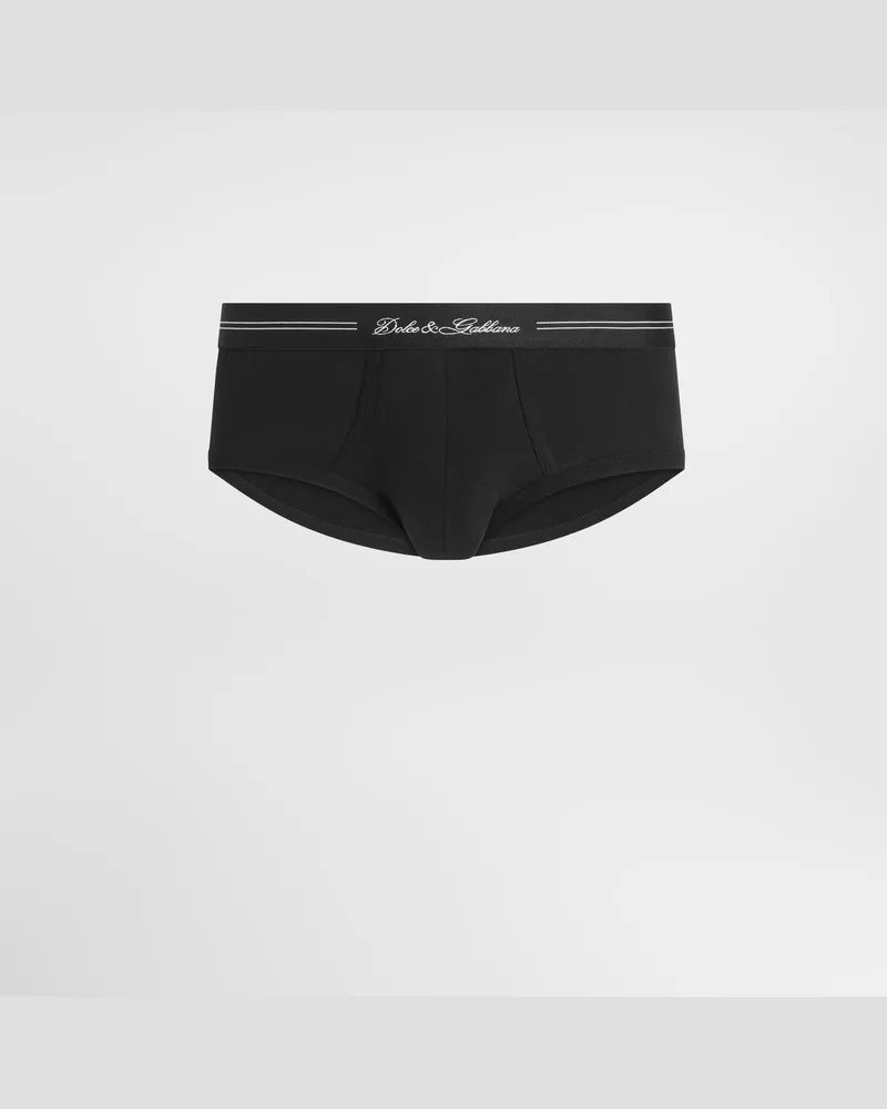 Dolce & Gabbana Slip Brando Aus Stretchjersey - Mann Unterwäsche Und Loungewear Schwarz Schwarz