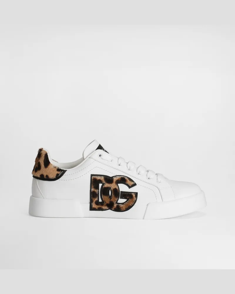 Dolce & Gabbana Portofino Light Strobel Leather Sneakers - Frau Sneakers Multicolor Multicolor