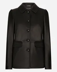 Dolce & Gabbana Jacke aus Lammleder Schwarz