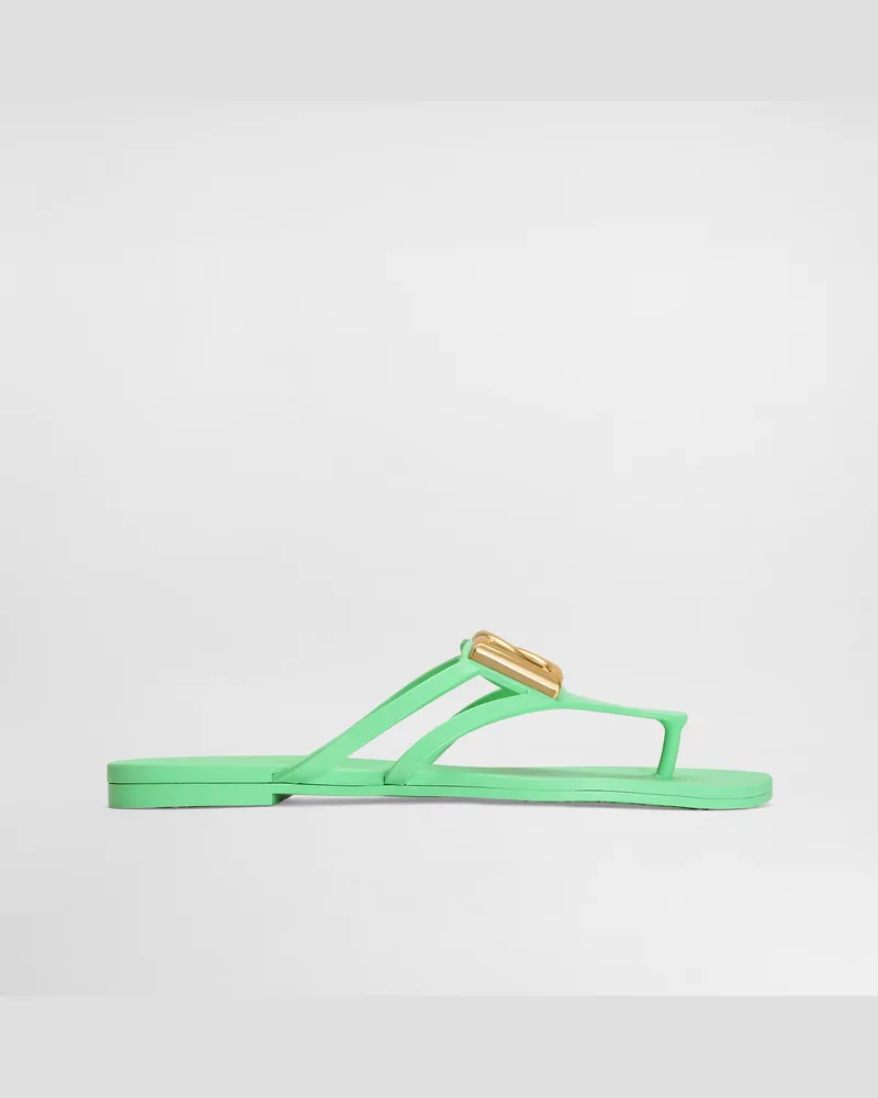Dolce & Gabbana Flip-flops Aus Gummi - Frau Pantoletten Und Mules Multicolor Multicolor