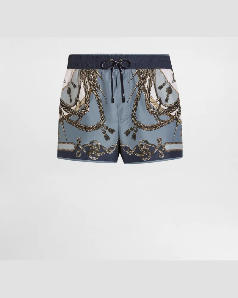 Dolce & Gabbana Cargo-print Short Swim Boxers - Mann Beachwear Mehrfarbig Mehrfarbig