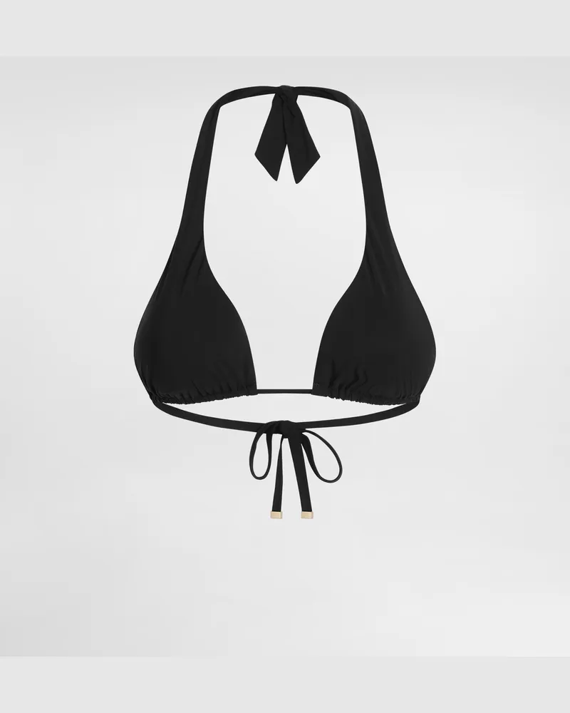 Dolce & Gabbana Triangel-bikinitop Mit Polsterung - Frau Bademode Schwarz Jersey Schwarz