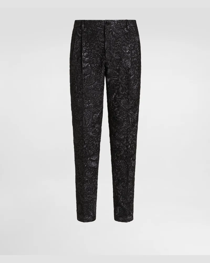 Dolce & Gabbana Hose Aus Brokat - Mann Hosen Und Shorts Schwarz 