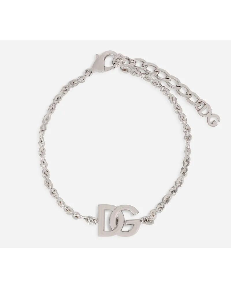 Dolce & Gabbana Link bracelet with DG-logo Silber