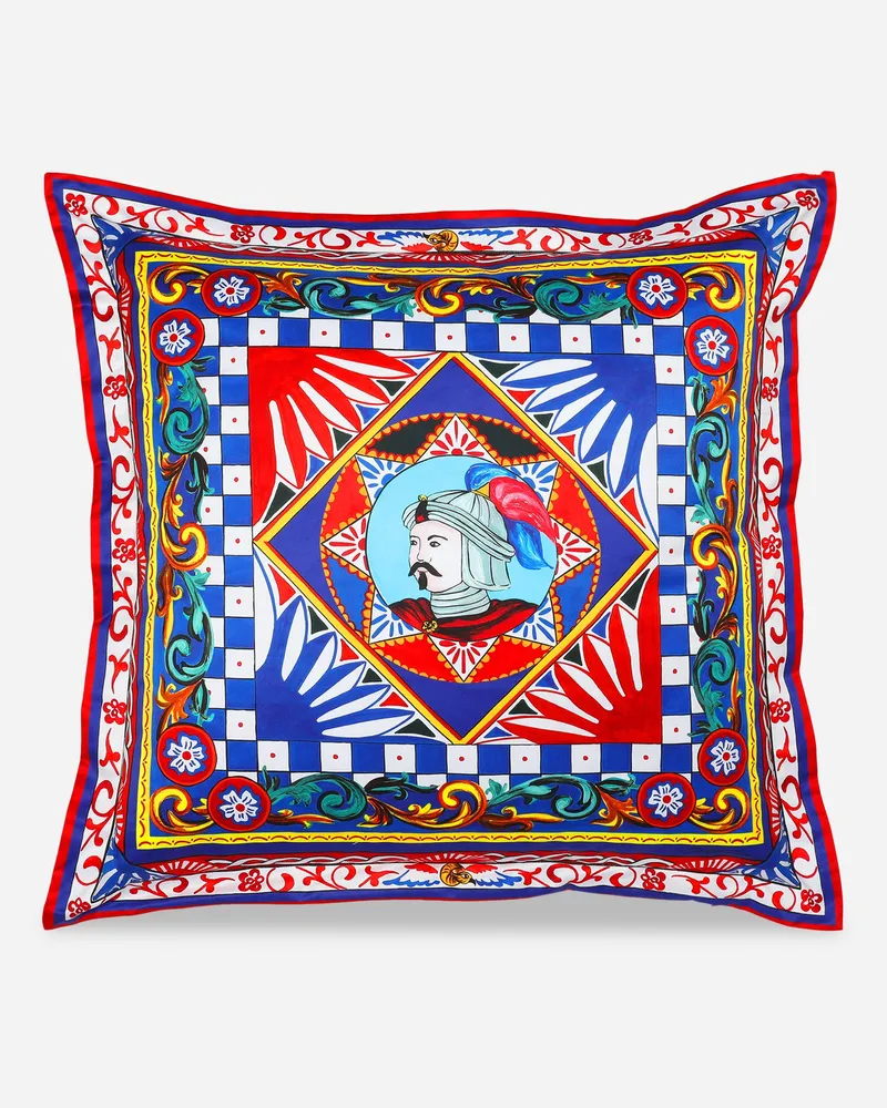 Dolce & Gabbana Duchesse Cotton Cushion Large - Große Kissen Mehrfarbig Mehrfarbig