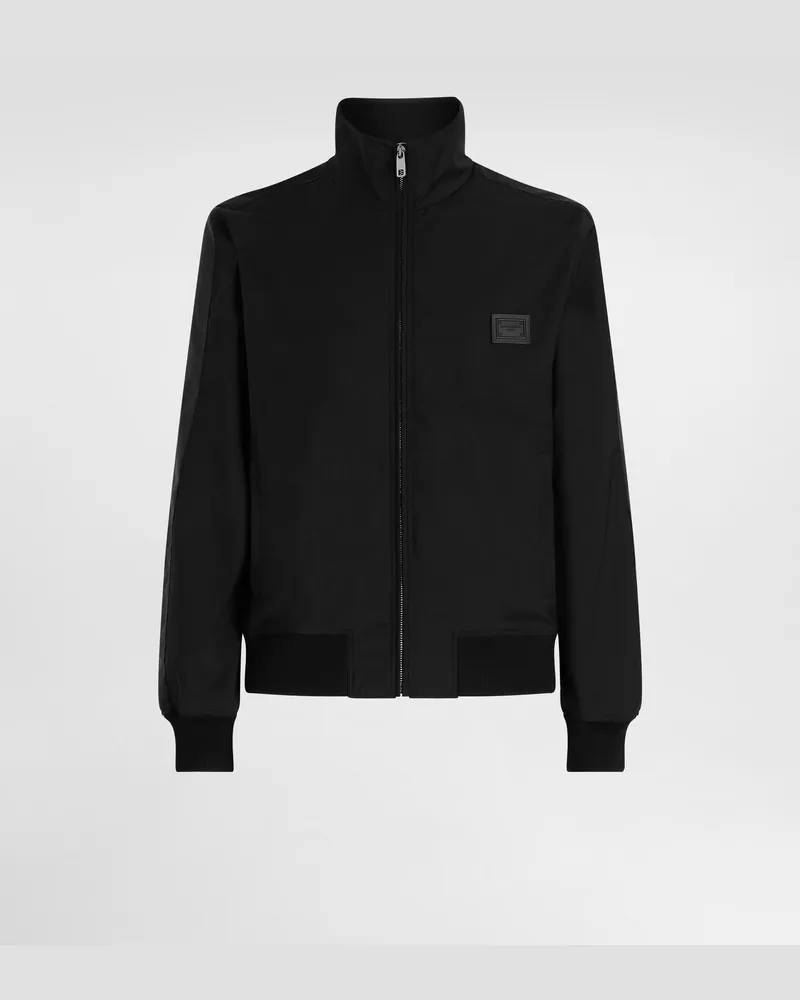 Dolce & Gabbana Jacke Aus Wolle In Leinwandbindung - Mann Mäntel Und Jacken Schwarz Schwarz