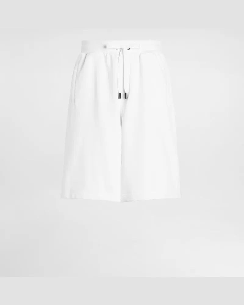 Dolce & Gabbana Bermudashorts Aus Jersey - Mann Hosen Und Shorts Wei Weiss