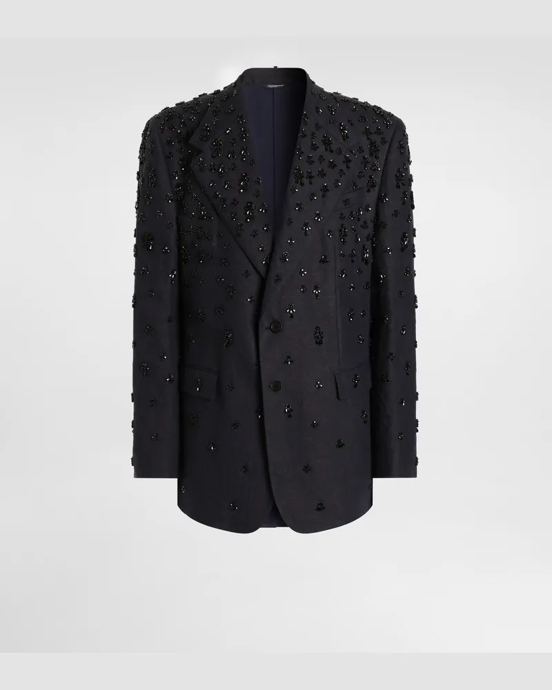 Dolce & Gabbana Single-breasted Embroidered Jacket - Mann Anzüge Und Blazer Mehrfarbig Mehrfarbig