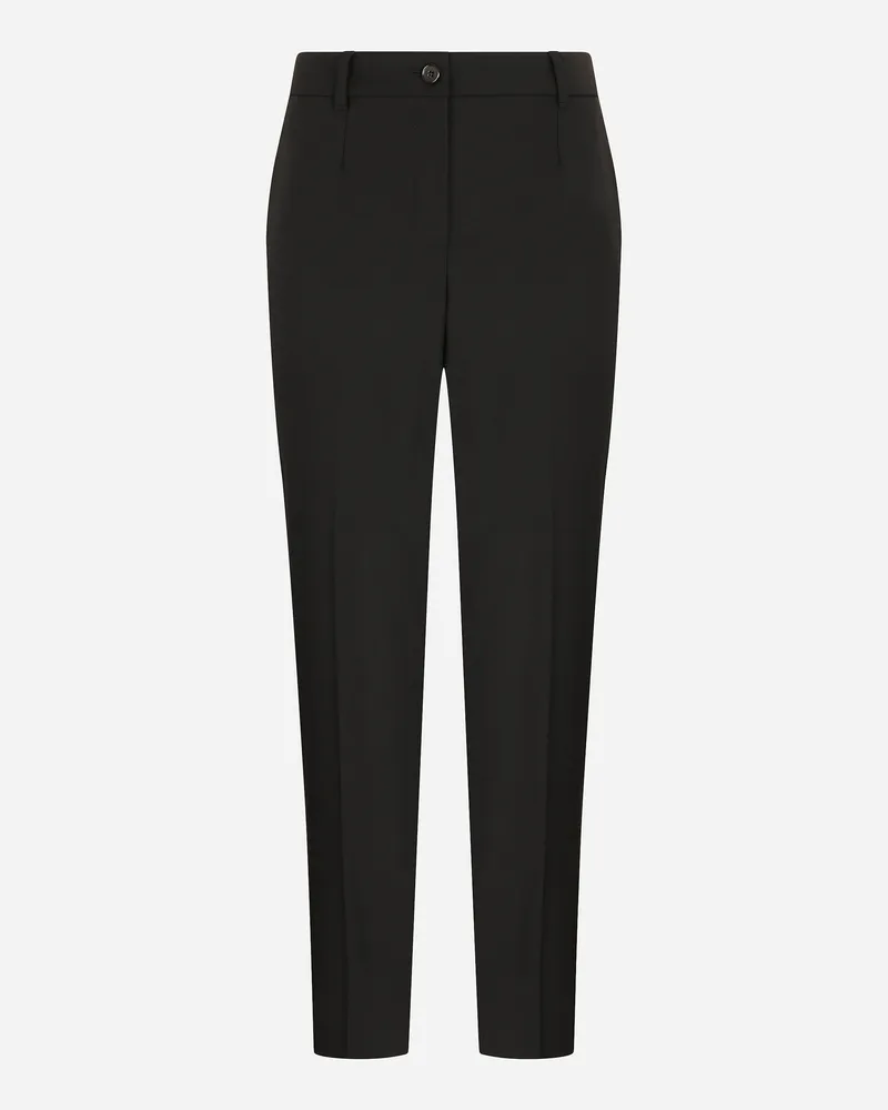 Dolce & Gabbana Woolen Pants  - Frau Hosen Und Shorts Schwarz Schwarz