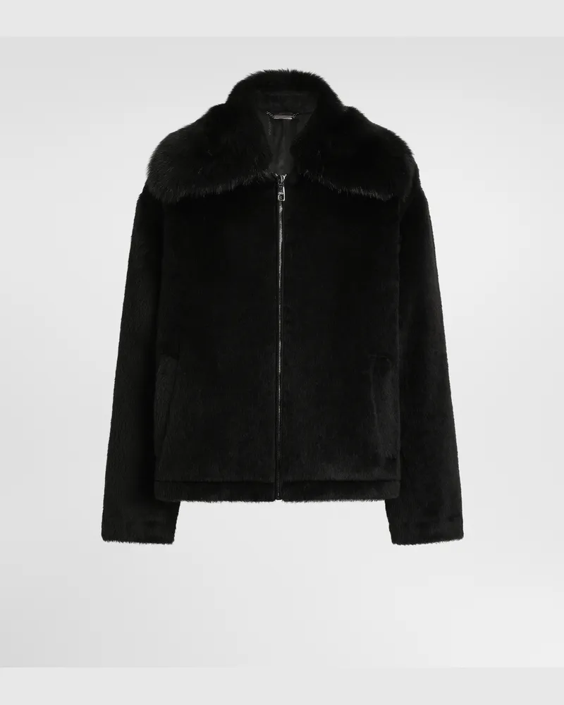Dolce & Gabbana Steppjacke Aus Alpaka - Mann Mäntel Und Jacken Schwarz Schwarz