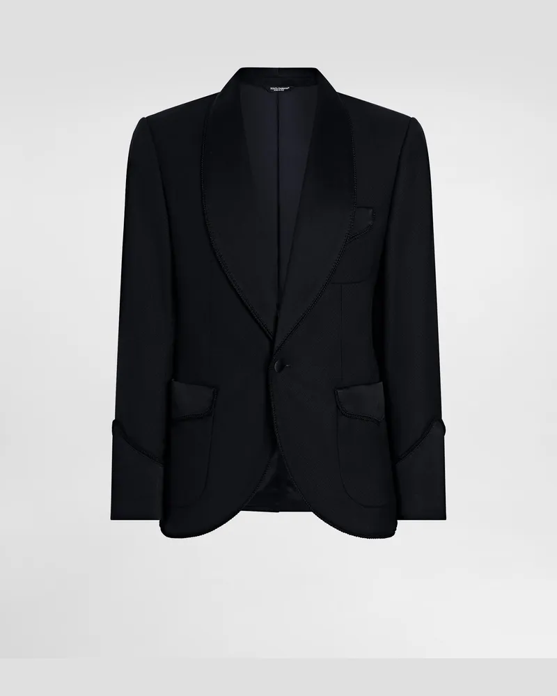 Dolce & Gabbana Einreihige Jacke Aus Wolle - Mann Anzüge Und Blazer Mehrfarbig Mehrfarbig