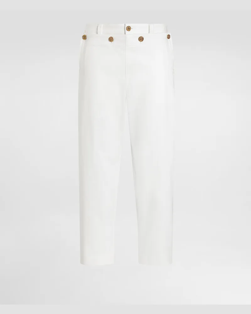 Dolce & Gabbana Hose Aus Baumwolle - Mann Jeans Wei Weiss