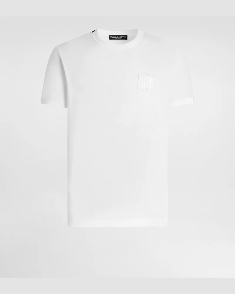 Dolce & Gabbana T-shirt With Print - Mann T-shirts Und Polos Wei Weiss