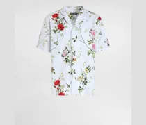 Hawaii-hemd Aus Popeline Mit Rosenprint - Mann Hemden Mehrfarbig