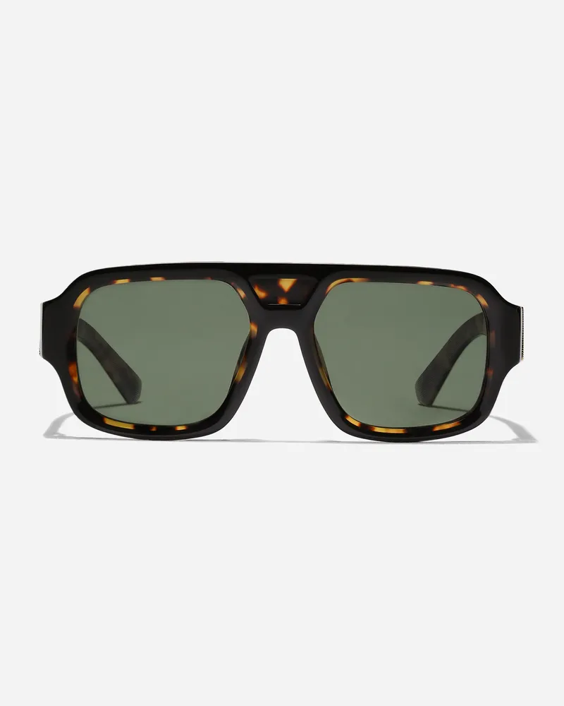 Dolce & Gabbana Sonnenbrille Lussosartoriale - Mann Collection Schwarz Auf W Havanna-gelb Schwarz