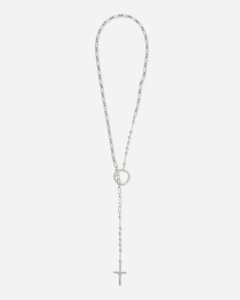 Dolce & Gabbana Cross Necklace - Mann Bijoux Silber Metall Silber