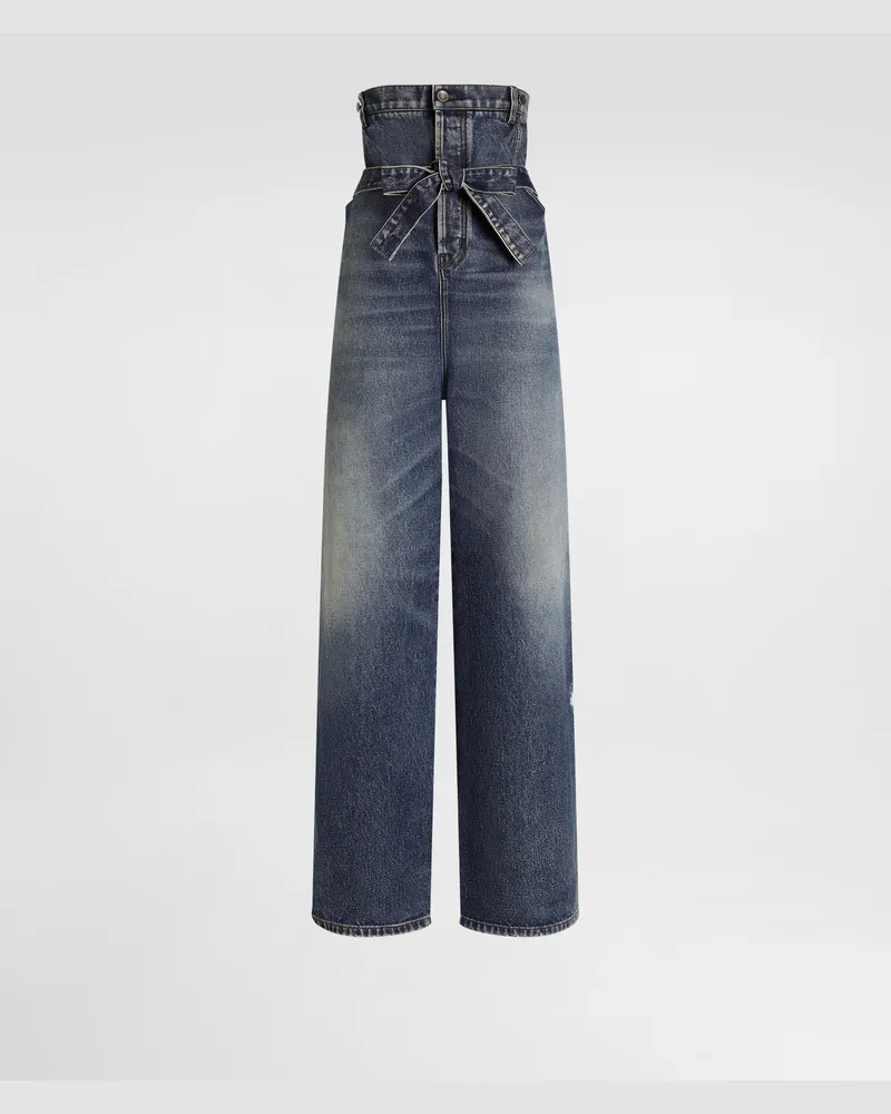 Dolce & Gabbana Denim Trousers - Frau Hosen Und Shorts Mehrfarbig Multicolor