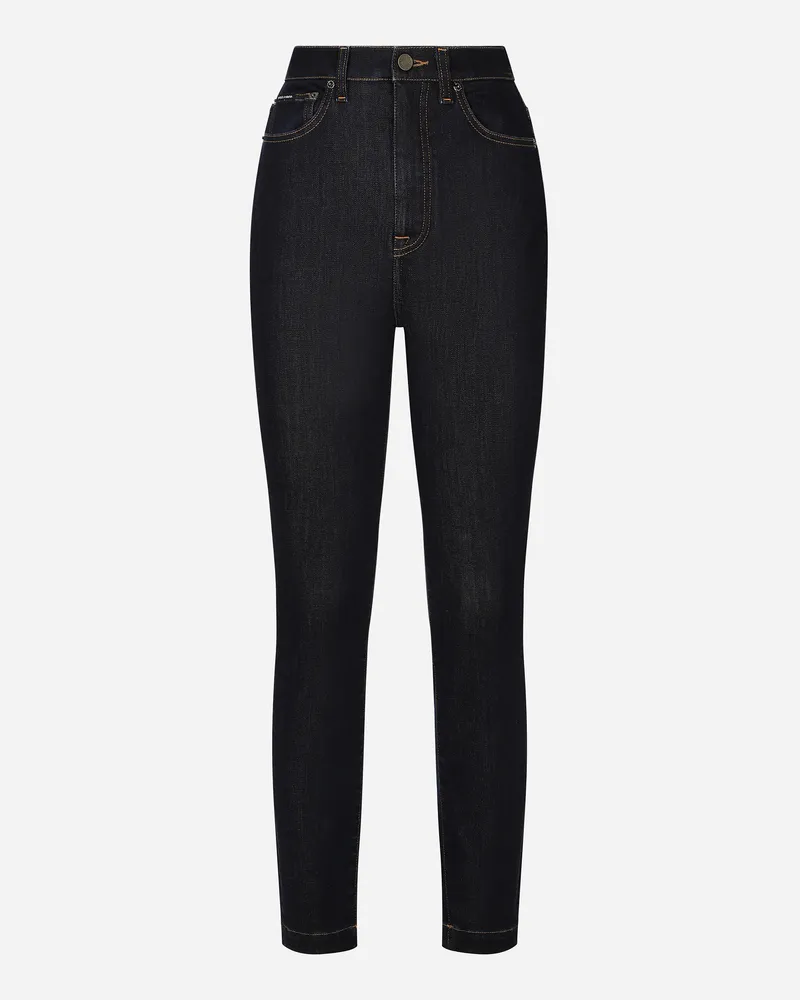 Dolce & Gabbana Jeans Grace Aus Stretchdenim Deep Blue - Frau Denim Mehrfarbig Denim Blau