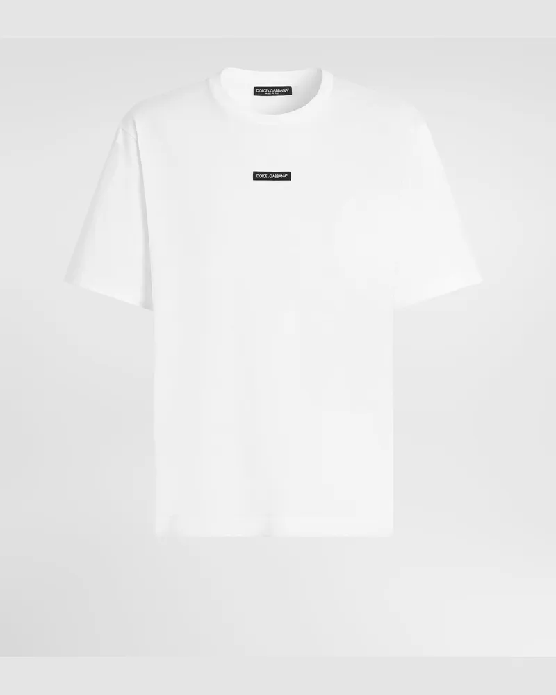Dolce & Gabbana T-shirt Aus Baumwolle - Mann T-shirts Und Polos Wei Weiss