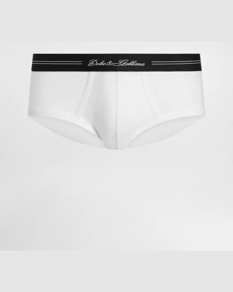 Dolce & Gabbana Slip Brando Aus Stretchjersey - Mann Unterwäsche Und Loungewear Wei Weiss