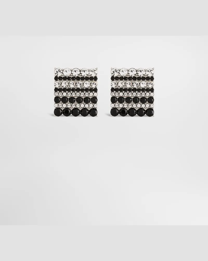 Dolce & Gabbana Emaillierte Manschettenknöpfe Mit Logo - Mann Bijoux Silber Metall Silber