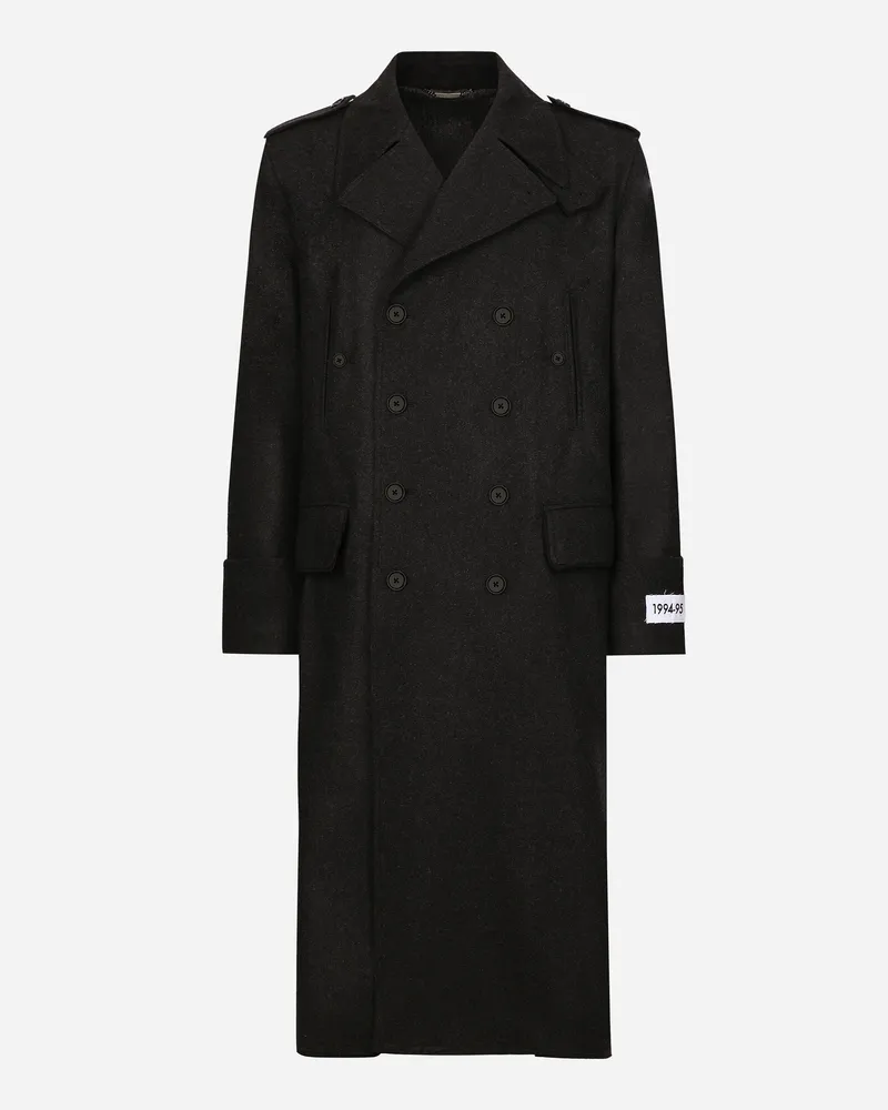 Dolce & Gabbana Zweireihiger Caban Aus Kaschmir - Mann Mäntel Und Jacken Grau Grau