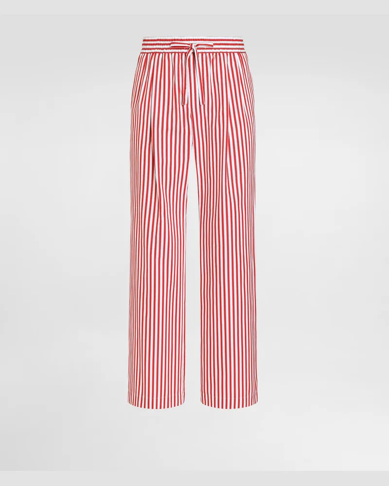 Dolce & Gabbana Hose Aus Popeline In Streifenoptik - Mann Hosen Und Shorts #n/d Mehrfarbig
