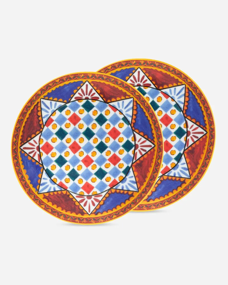 Dolce & Gabbana Set 2 Porcelain Bread Plates - Brotteller Mehrfarbig Mehrfarbig