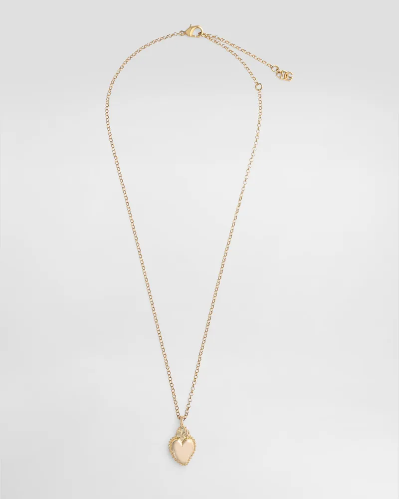 Dolce & Gabbana Halskette Mit Herzanhänger - Frau Collection Gold Metall Gold